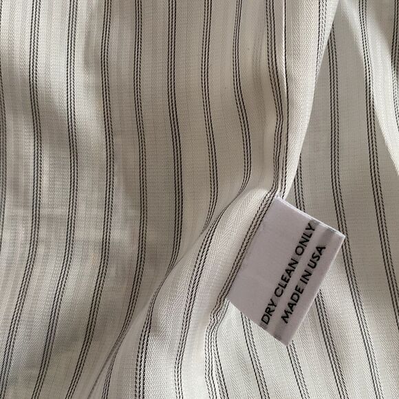 𝅺jacket Society cropped tweed Lurex fringe gold buttons tailored blazer Sz S - Picture 12 of 15